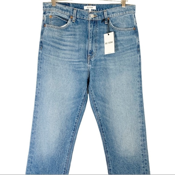NEW REDONE 70s Straight Leg High Rise Jeans Sizes 30 - Picture 6 of 13